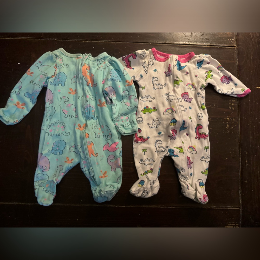 16, size newborn girls sleepers